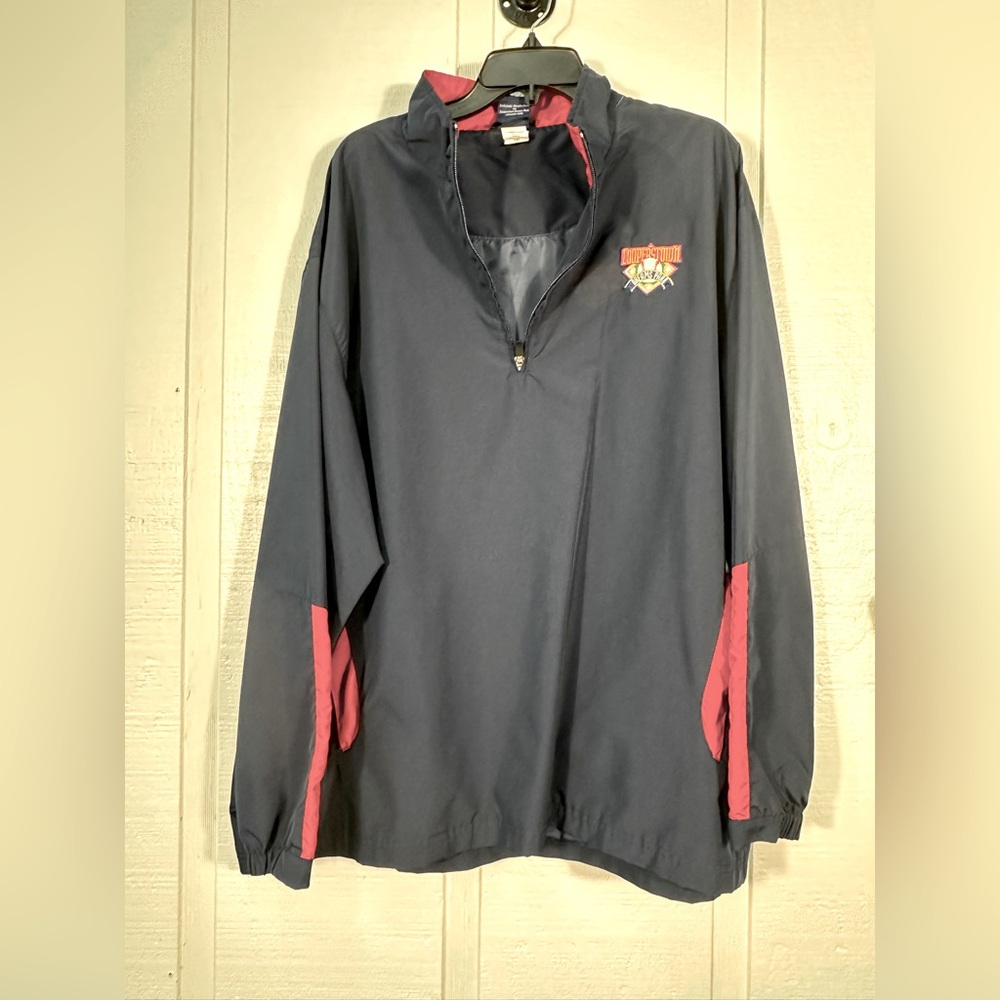 Cooperstown Dreams Park Navy Blue Windbreaker Jacket Men's Size  2XL EUC